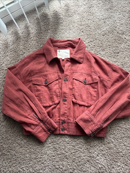 Pilcro Jackets & Blazers - Pilcro Cropped Rust Jean Jacket